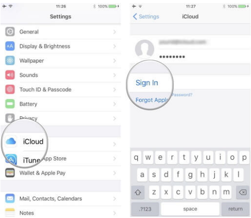sign in icloud to add a device to icloud