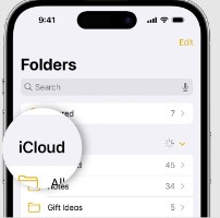 airdrop a note in icloud folder to collaborate with your contacts