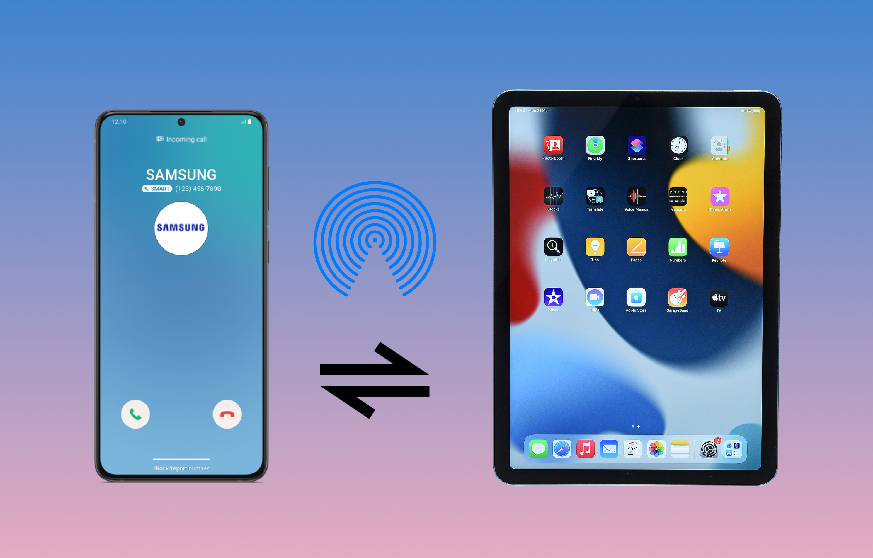 Как перенести файлы с Android на iPad с помощью AirDrop