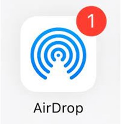 ícone do airdrop em dispositivos Apple