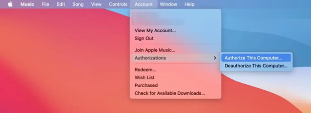 authorize your mac for itunes