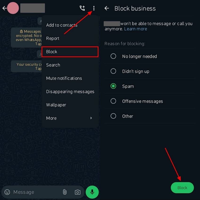 use the block feature