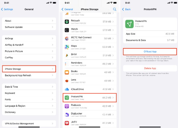 descarregar aplicativos para liberar espaço no iPhone e não no iCloud