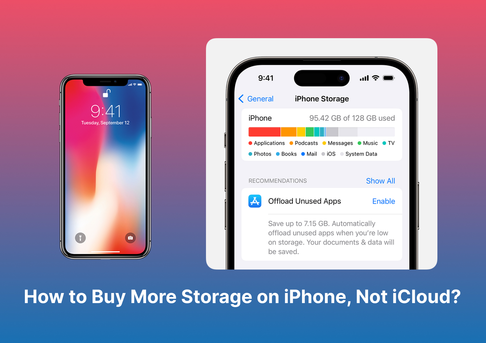 How to Buy More Storage on iPhone Not iCloud