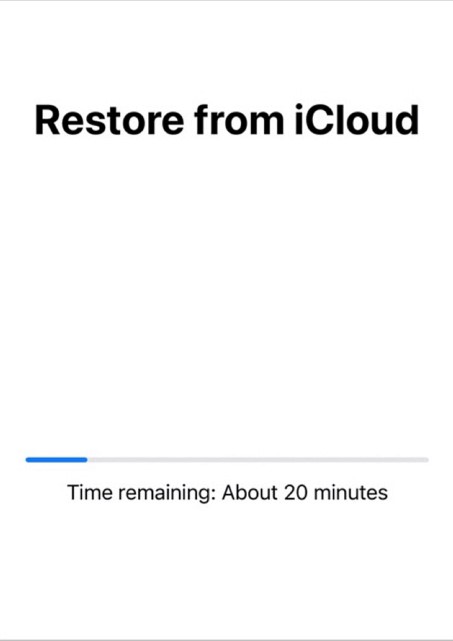 restoring from cloud