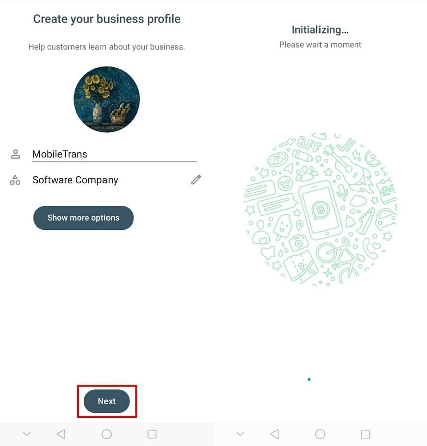 create a business profile