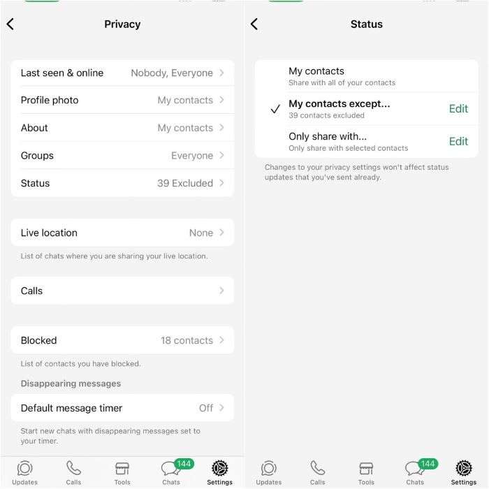 delete status for gb whatsapp  