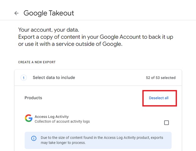 cómo descargar google photos a través de google takeout