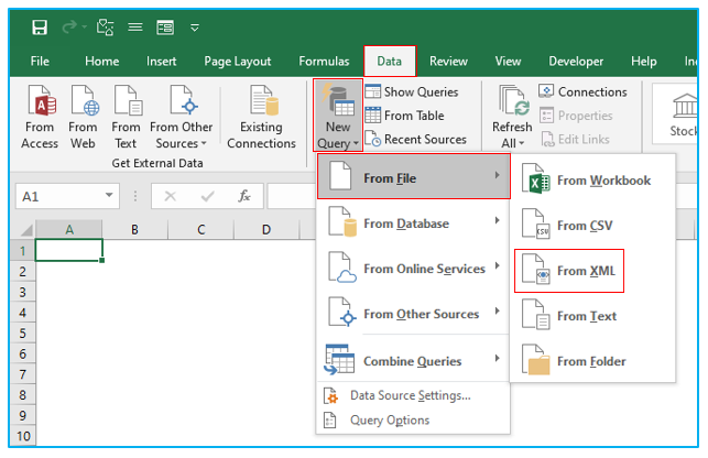 convert xml to excel