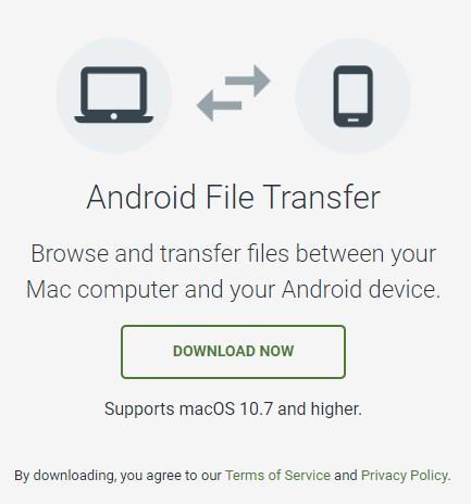 come scaricare Android File Transfer