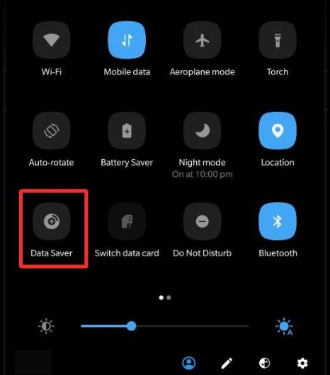 disable data saver android