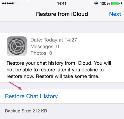 how to retrieve whatsapp old messages