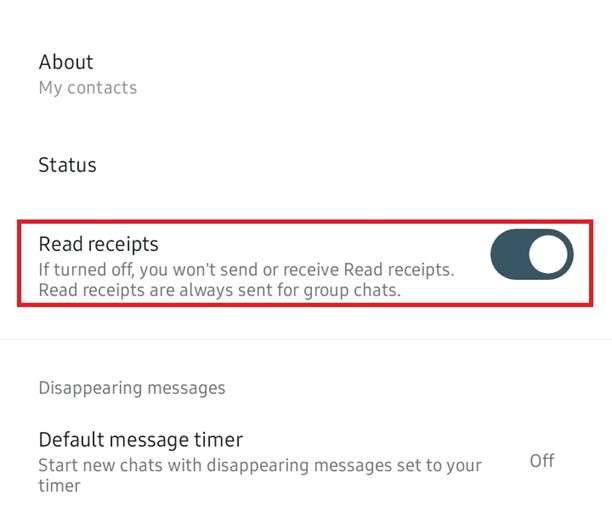 whatsapp read receipts