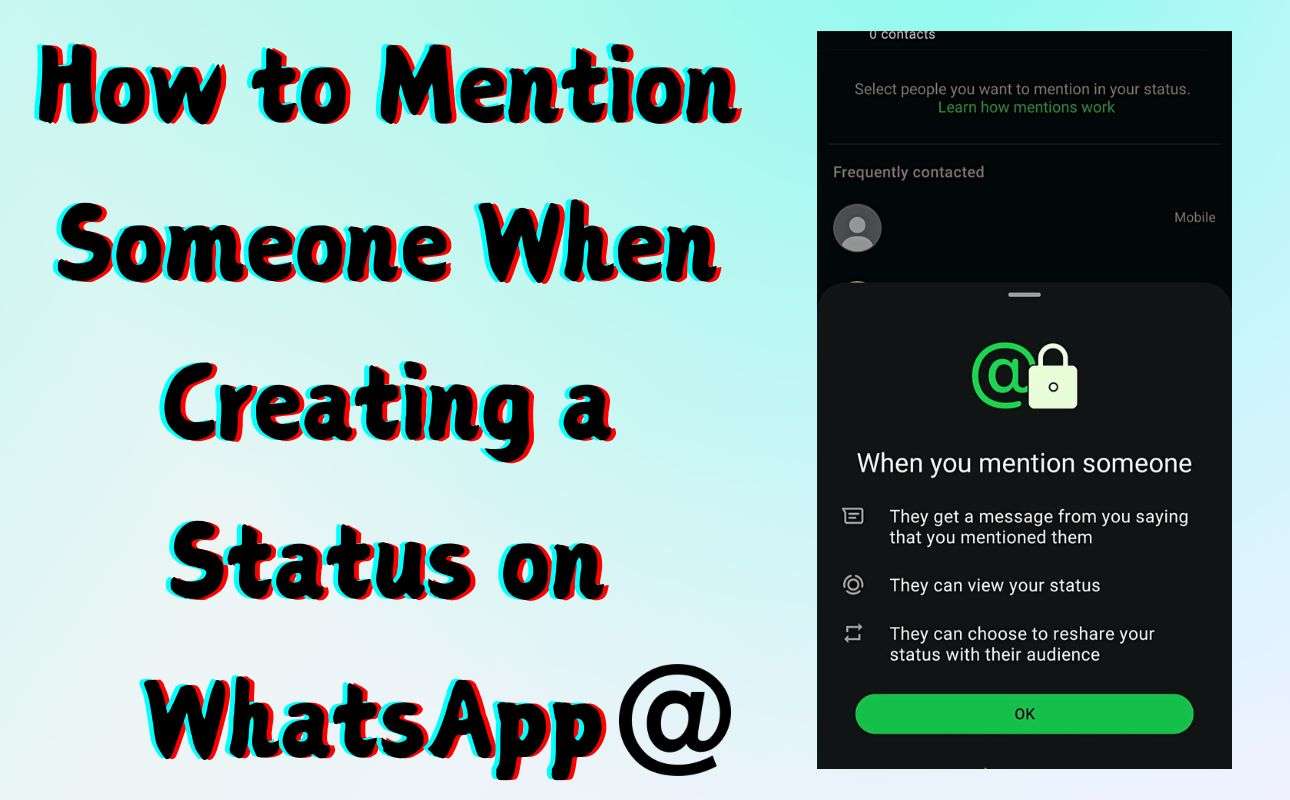 How to Mention Someone When Creating a Status on WhatsApp