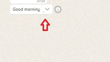 hacer clic en la flecha hacia abajo situada junto al mensaje 