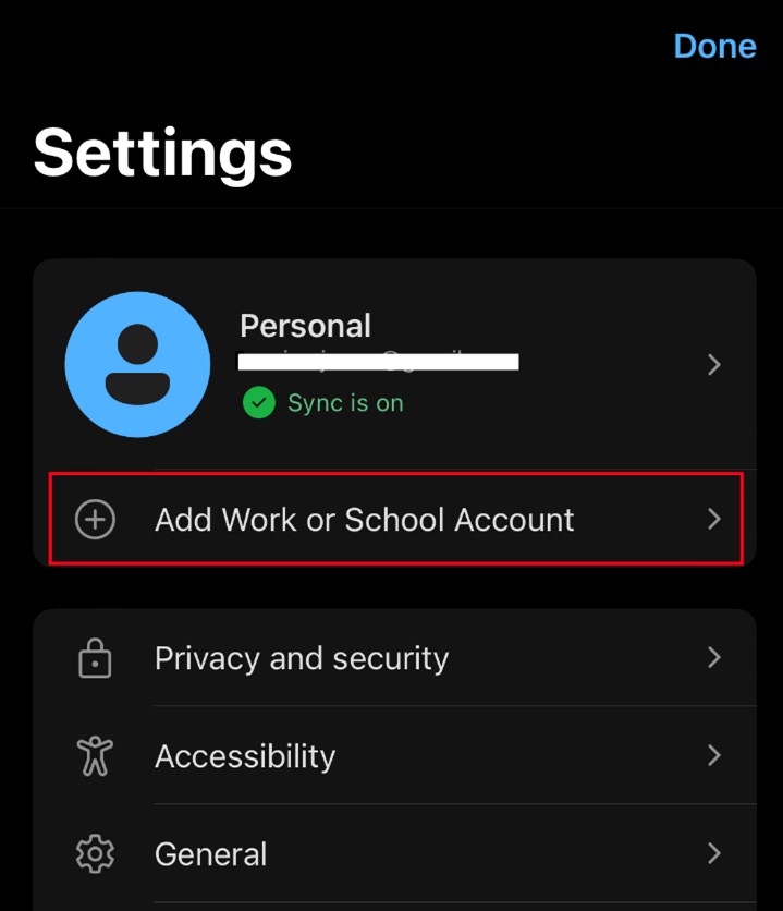 add account via microsoft edge