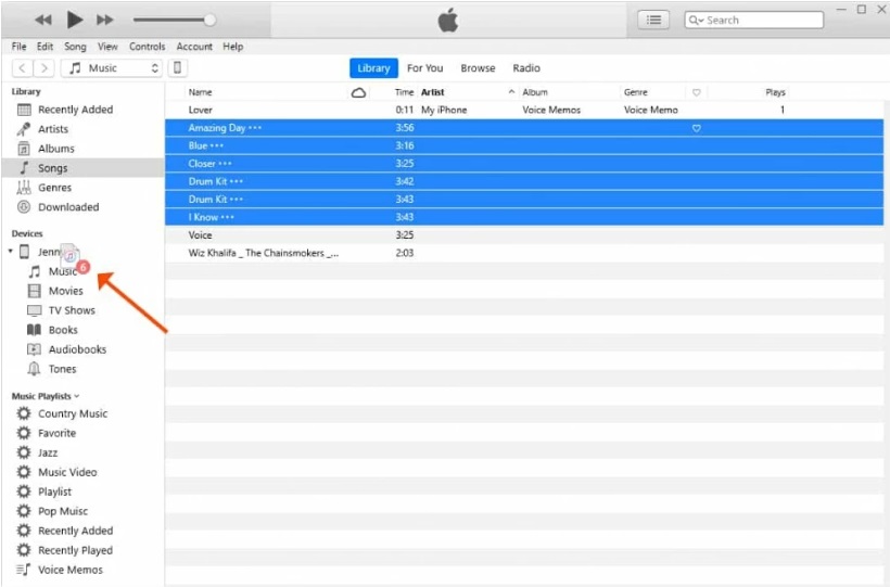 how to put songs on manage music on itunes 