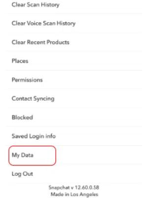 select my data 