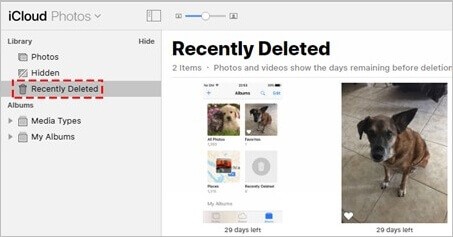 photos app in icloud website