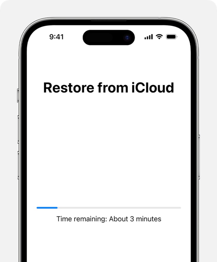 restoring icloud backup to iphone