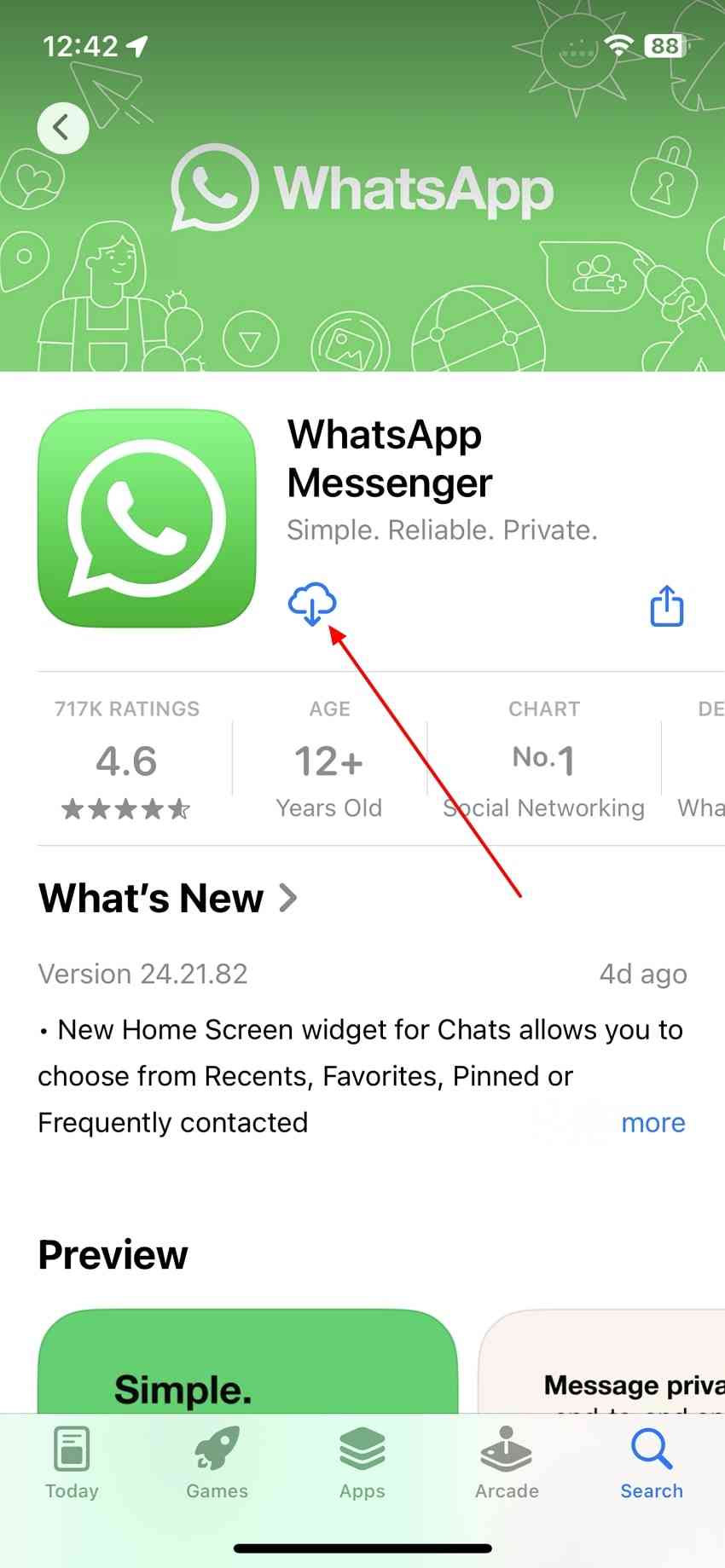 reinstall whatsapp on phone