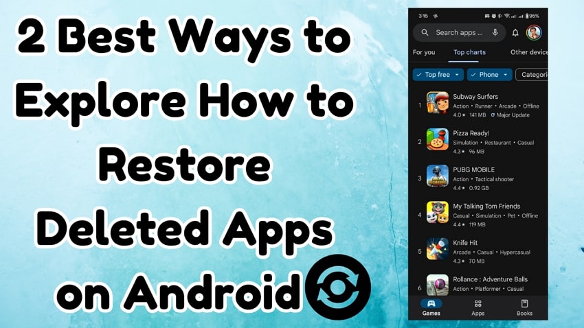 how to restore deleted apps on android