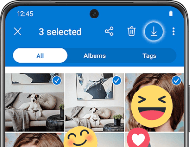 Use o OneDrive para restaurar fotos