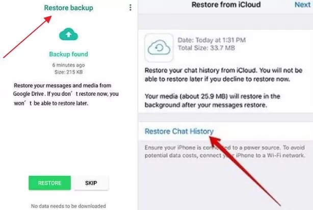 restore others whatsapp google drive backup to your phone and read messages