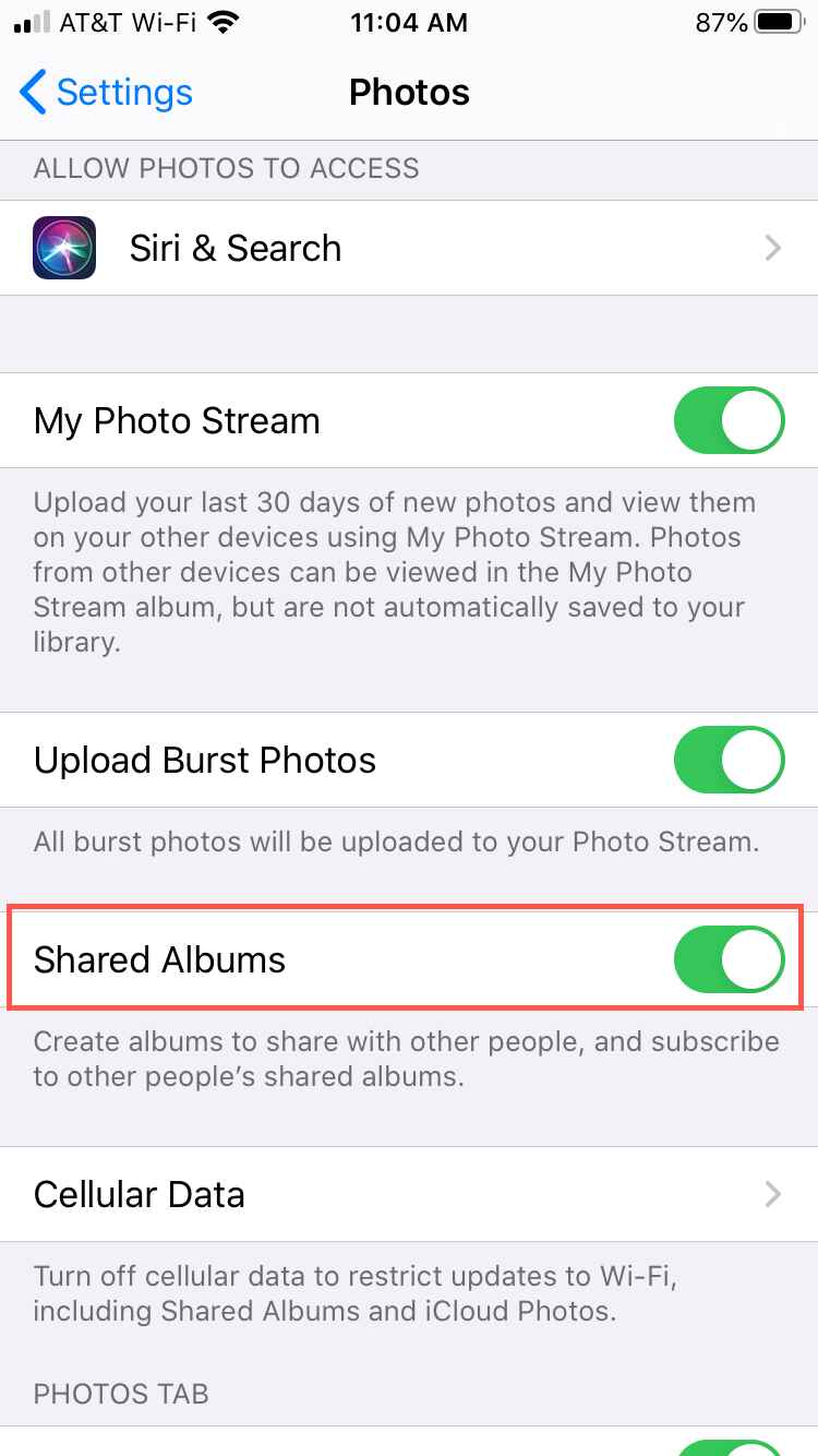 how to share a photo album on iphone