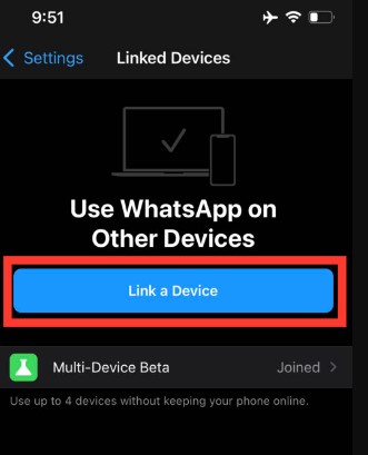 associar dispositivo alvo em seu iphone para rastreá-lo no whatsapp