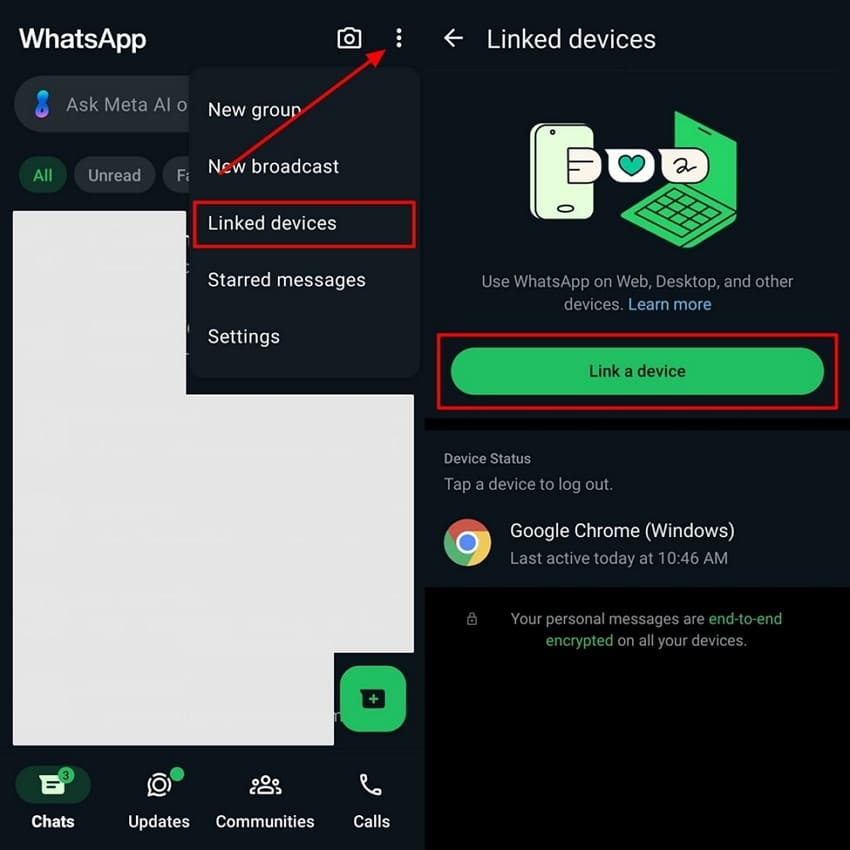 link whatsapp devices