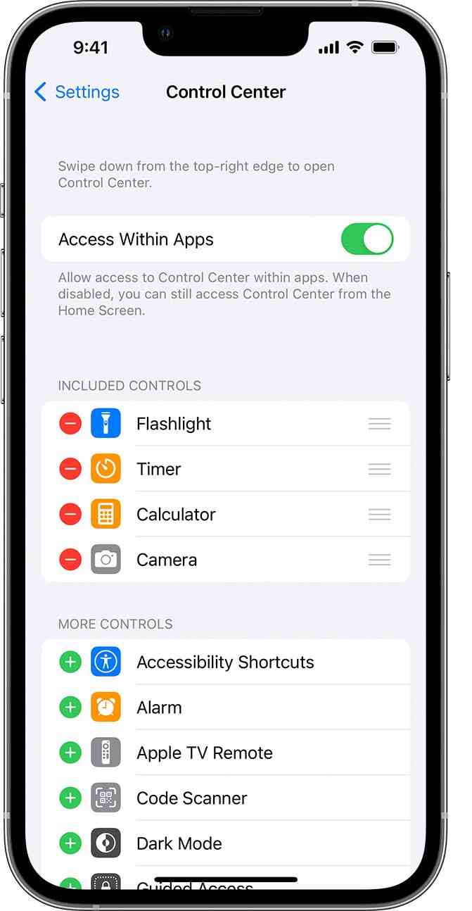 opening control center