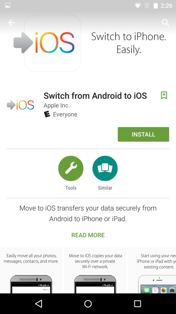 installing move to ios