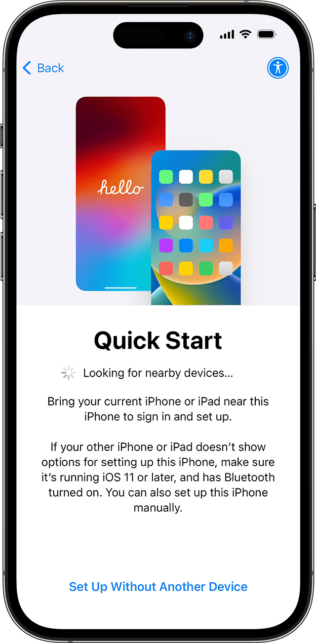 iphone to iphone transfer without icloud via quick start 