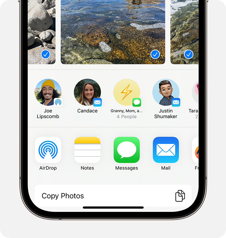 partager des fichiers via airdrop pour tout transférer d'un iphone à l'autre sans icloud