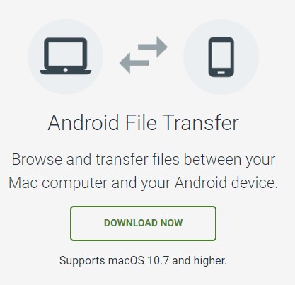 invia file pc a Samsung tramite l'app android file transfer