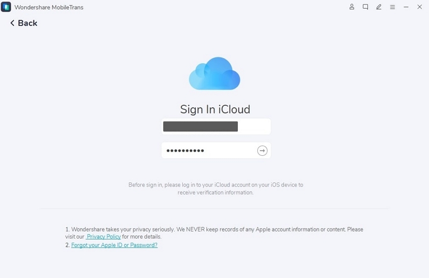 sign into icloud 