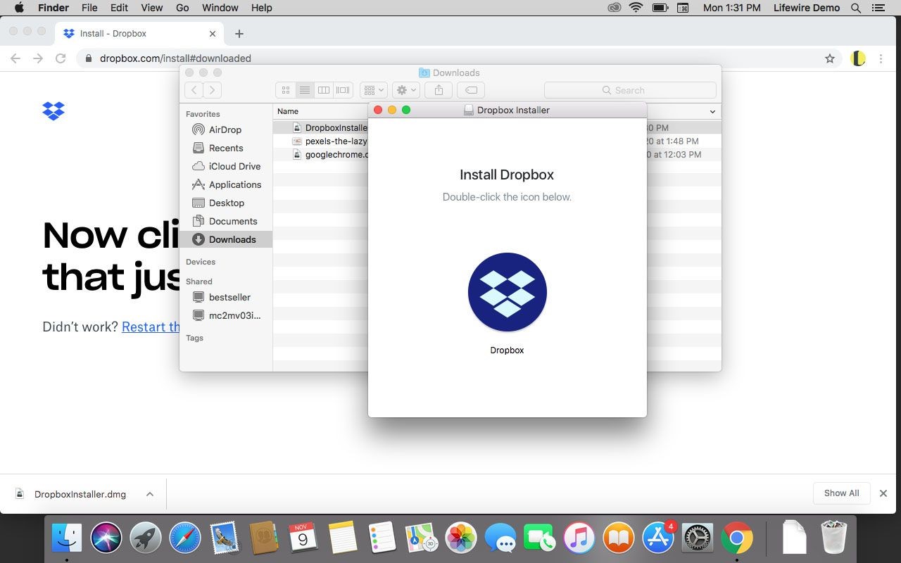 installing dropbox to mac to transfer song from mac to iphone