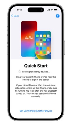 how to set-up move to ios app on iphone 