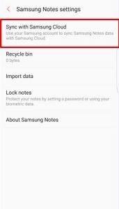 sync your samsung notes with the cloud to transfer them to the new android