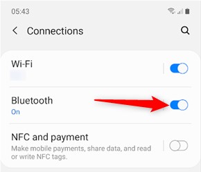 turn on bluetooth on both devices