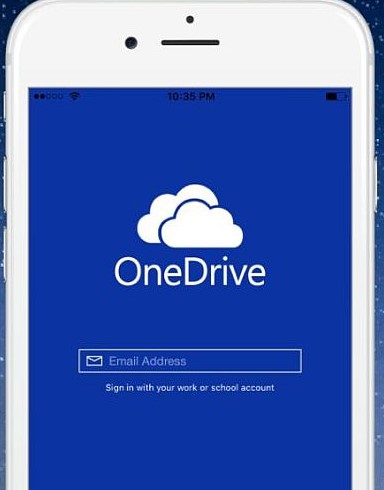 log in to onedrive on iphone to access samsung notes