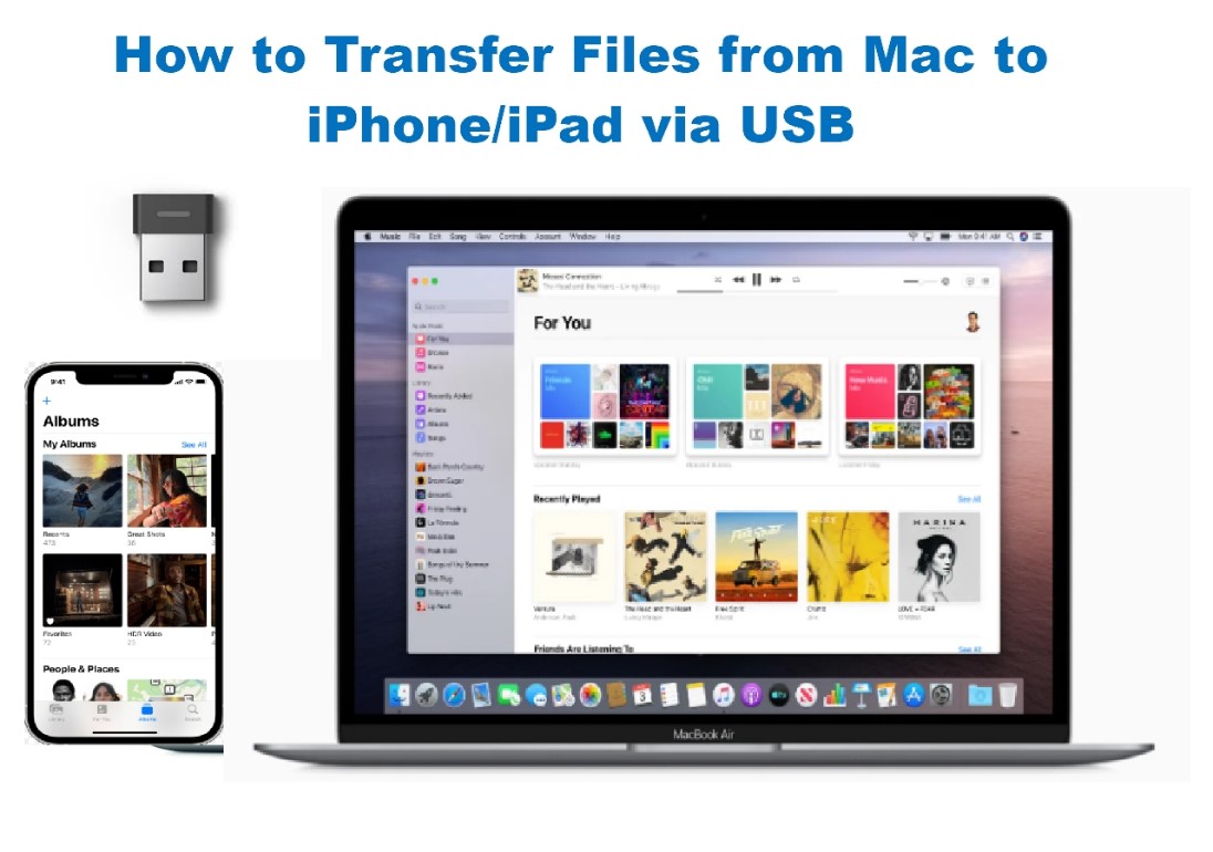 como transferir fotos de ipad a mac via usb