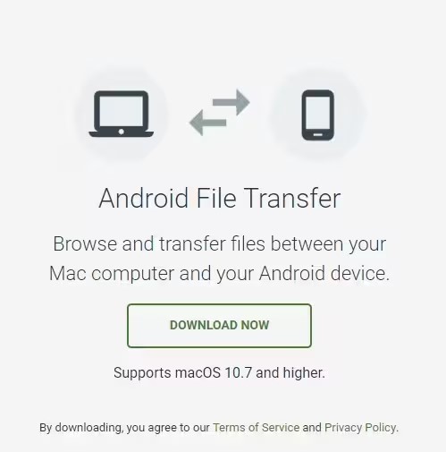 descarga e instala la aplicación de transferencia de archivos android para mac