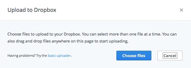 how to upload mac photos to dropbox