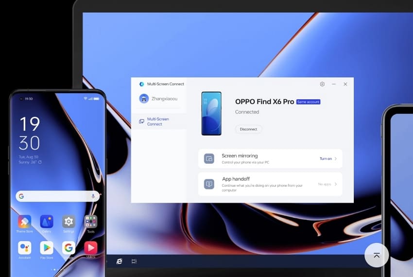 connect oppo phone to pc