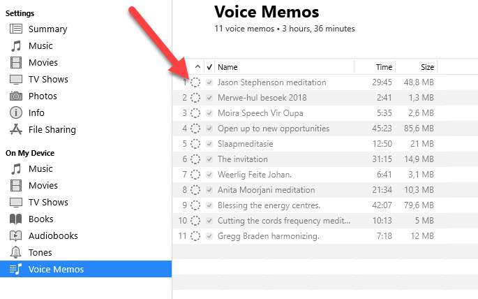 transfer voice memos from iphone to pc 