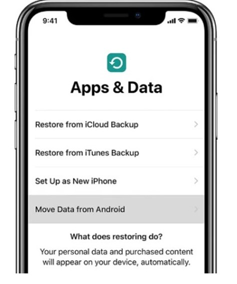 move data from android to iphone without factory reset via whatsapp