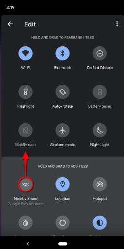 how to turn off nearby share samsung