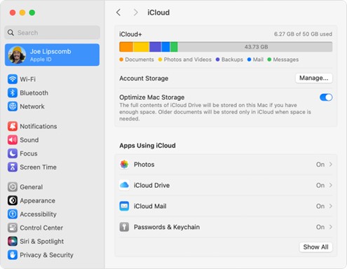 como cancelar a assinatura do iCloud no Mac